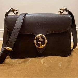Gucci Blondie Shoulder Purse Dark Brown